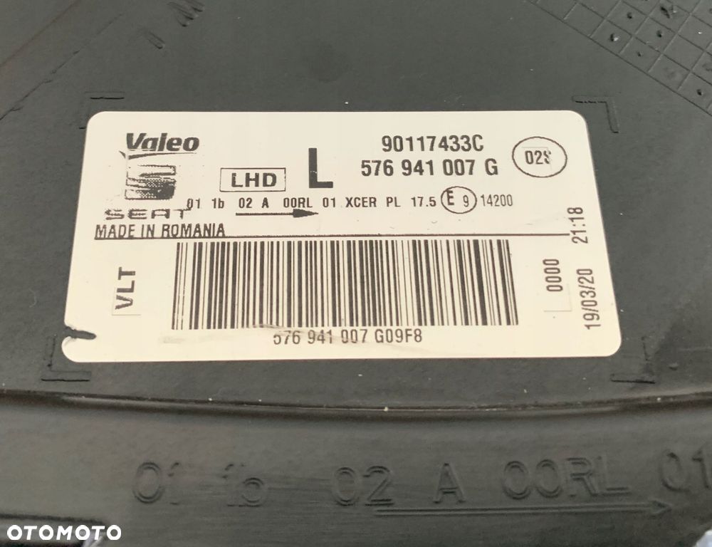 lampa lewa przednia seat ateca full led - 14