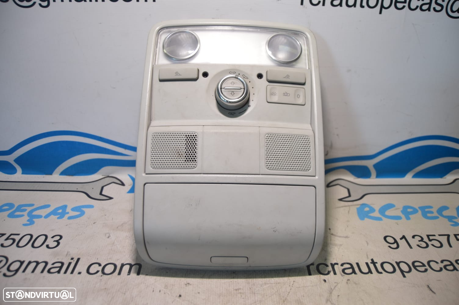 LUZ LUZES INTERIOR PLAFONIER TETO TEJADILHO FRENTE FRONTAL CENTRAL COMANDOS PAINEL CONTROLO VW VOLKSWAGEN 1K0867489E 1K0867489 1K9959561 1K0868837E 1K0868837 1K0947105AT 1K0947105 VW VOLKSWAGEN SHARAN 7N 2.0 TDI 140CV CFF CFFB GOLF VI 6 MK6 1K 1K1 TIGUAN 5N SEAT ALHAMBRA - 3