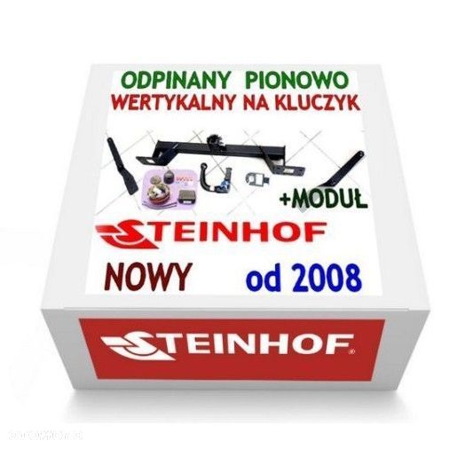 Markowy Kompletny Nowy Hak Holowniczy Steinhof Automatycznie Wypinany Pionowo / Wertykalnie Vertical + Kula + Moduł 7 pin Micromel + Wiązka Uniwersalna do Mercedes Glk X204 od 2008 GWARANCJA - 1