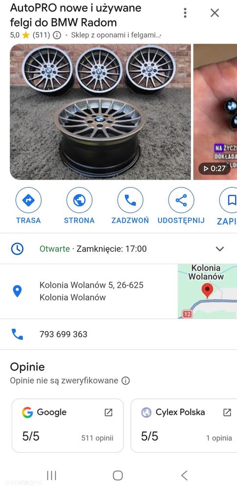 Nowe Felgi zamienniki BMW 19” w kolorze czarnym  5x120 3 F30 F32 F36 alufelgi  F10 Z3 Z4 E46 X1 X3 E83 E90 F34 GT F01 F12 F20 F22 E87 E81 - 25