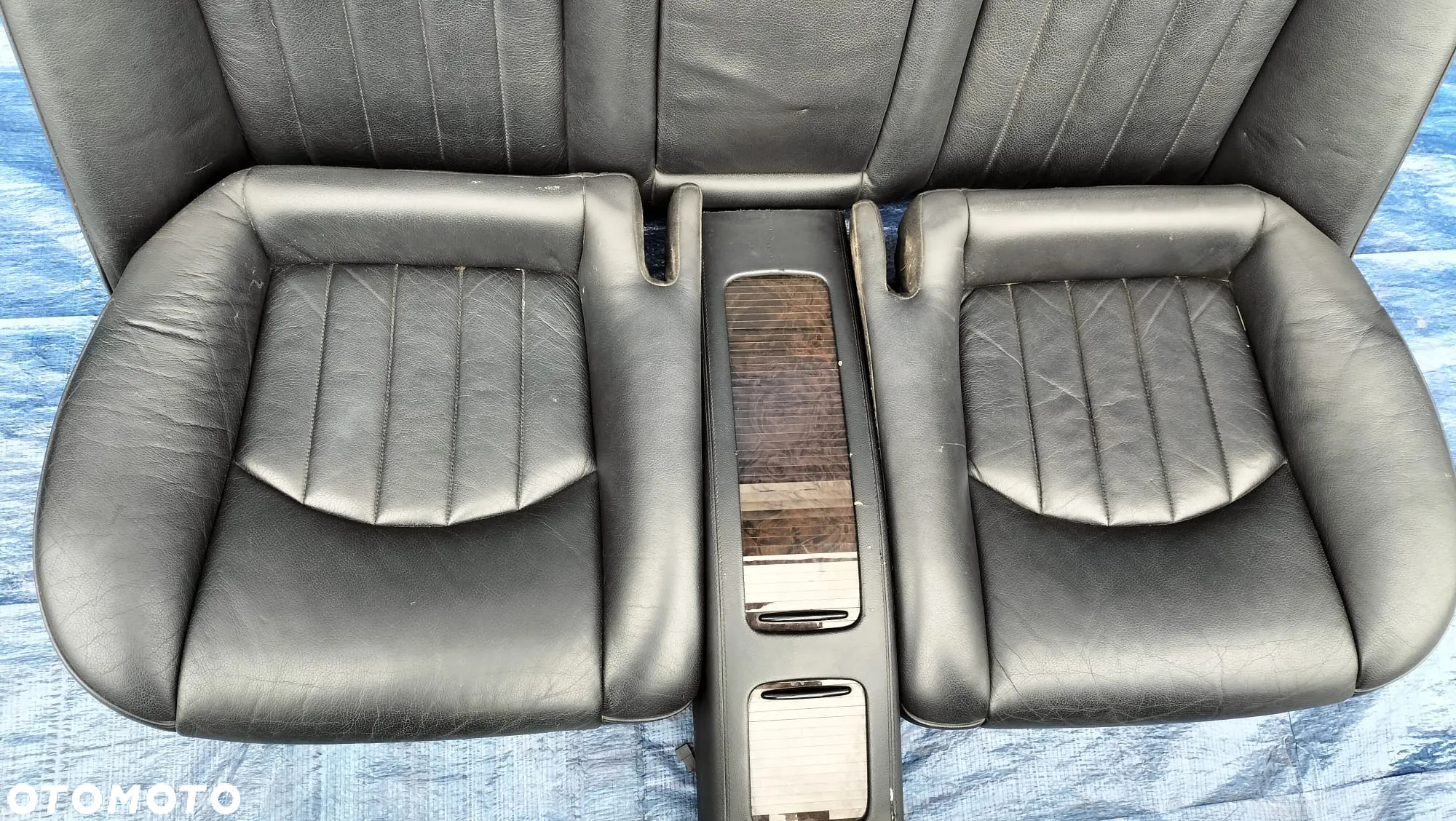 TAPICERKA WNĘTRZE SKÓRA KOMPLET FOTELE KANAPA FOTEL LEWY PRAWY PODGRZEWANY GRZANY TUNEL ŚRODKOWY PODŁOKIETNIK CZARNY DREWNO DEKORY MERCEDES CLS W219 C219 - 9