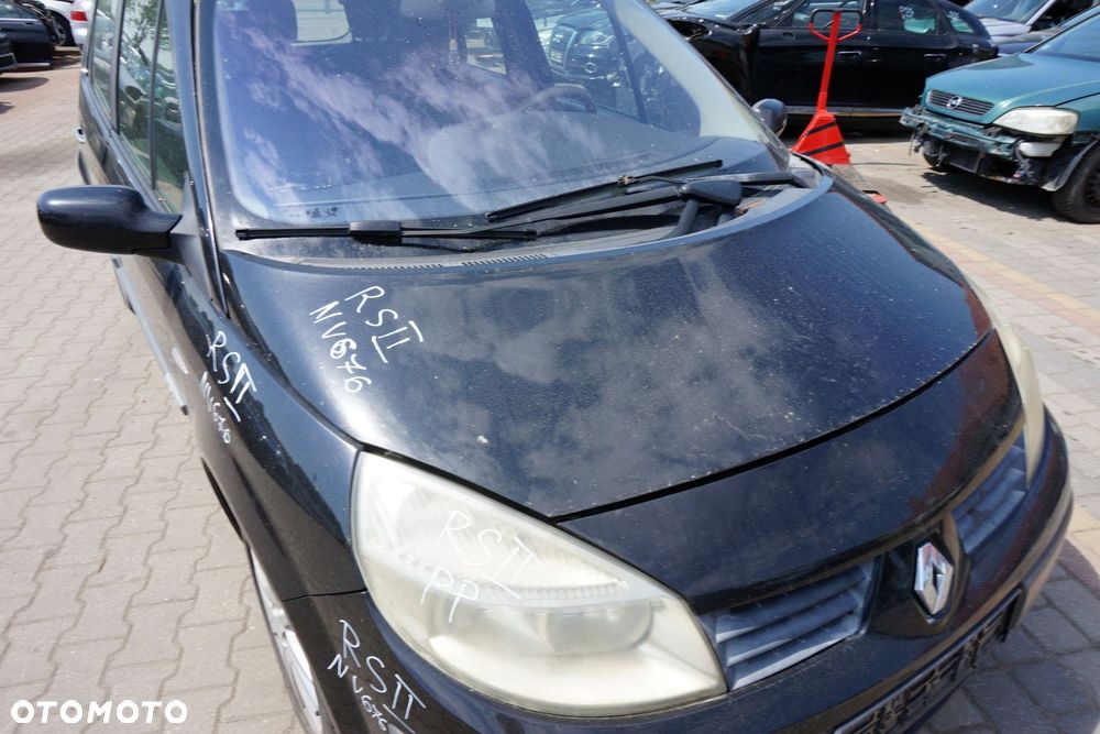 MASKA ZDERZAK BŁOTNIKI LAMPY SCENIC II PH1 NV676  RENAULT 2004-2006 CZARNY PRZÓD KOMPLETNY - 4