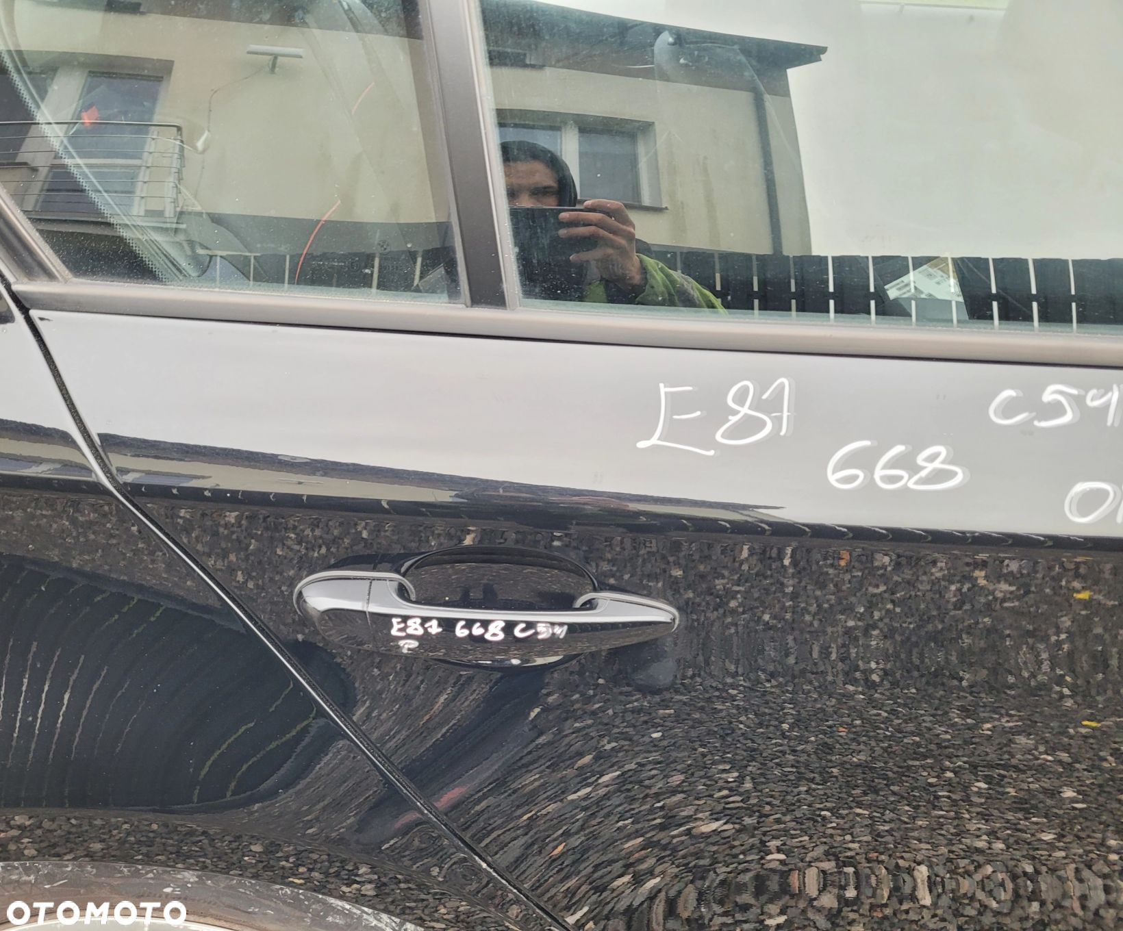 DRZWI PRAWY TYŁ TYLNE BMW E87 668 SCHWARZ II ORG LAKIER C54 - 2