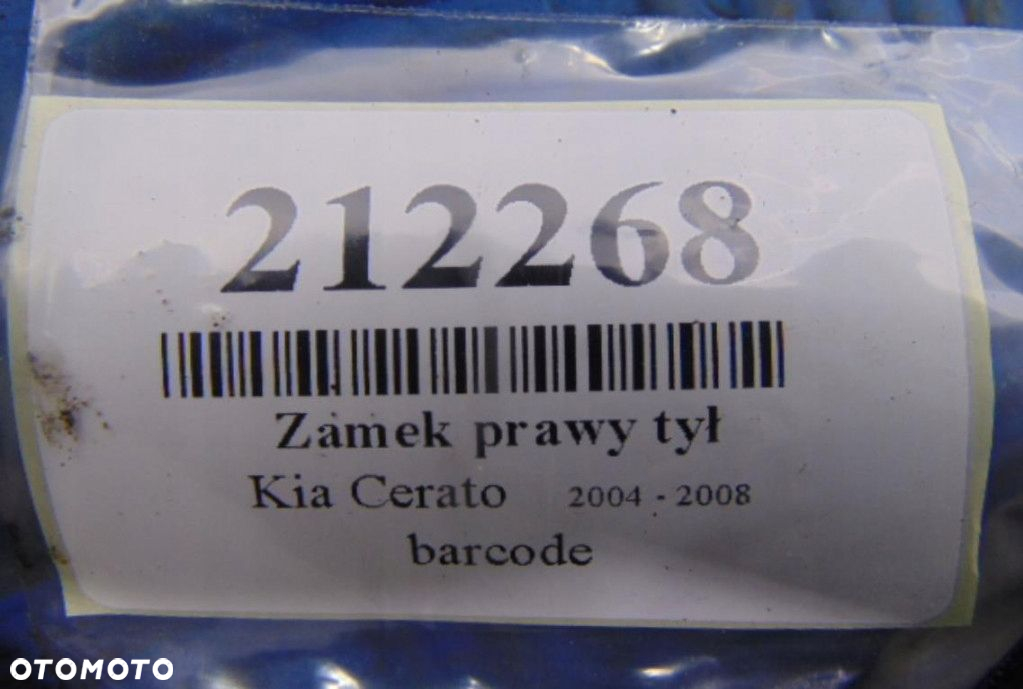 KIA CERATO HB 5 DRZWI ZAMEK PRAWY TYŁ - 9