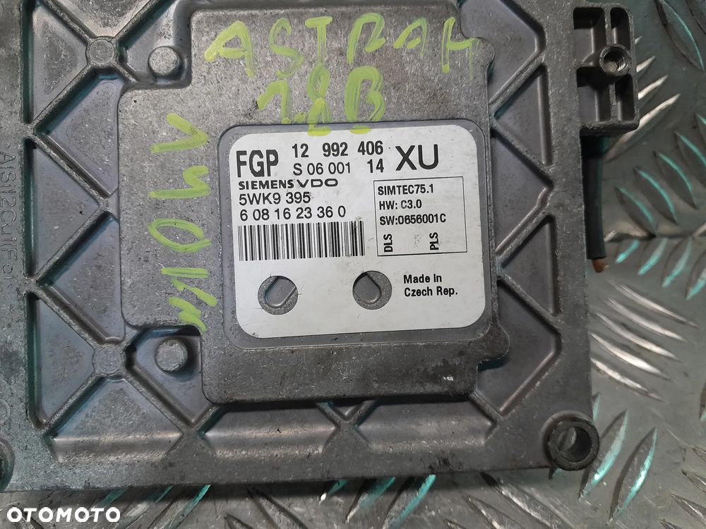 Sterownik silnika OPEL Astra H Zafira B Vectra C 04-14r. 1.8 16v 140KM Z18XER 12992406 - 3