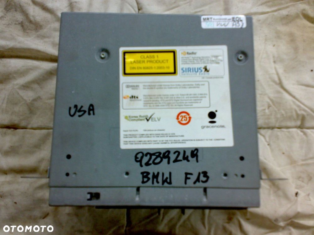 bmw 6 f12 f13 11-18 radio czytnik nawigacji usa 9289249 - 2