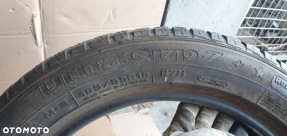 2X Opona GoodYear UltraGrip 7+ 195/55 R16 4mm 4408 - 7