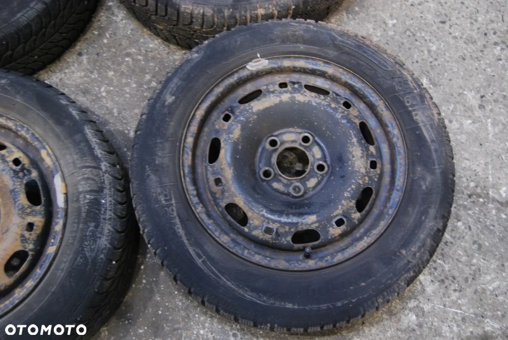 FELGI STALOWE Z OPONAMI ZIMOWYMI 6Q0601027P 5X100 ET43 6J 185/65R14 165/65R14 KLEBER VW FOX SEAT SKODA - 3