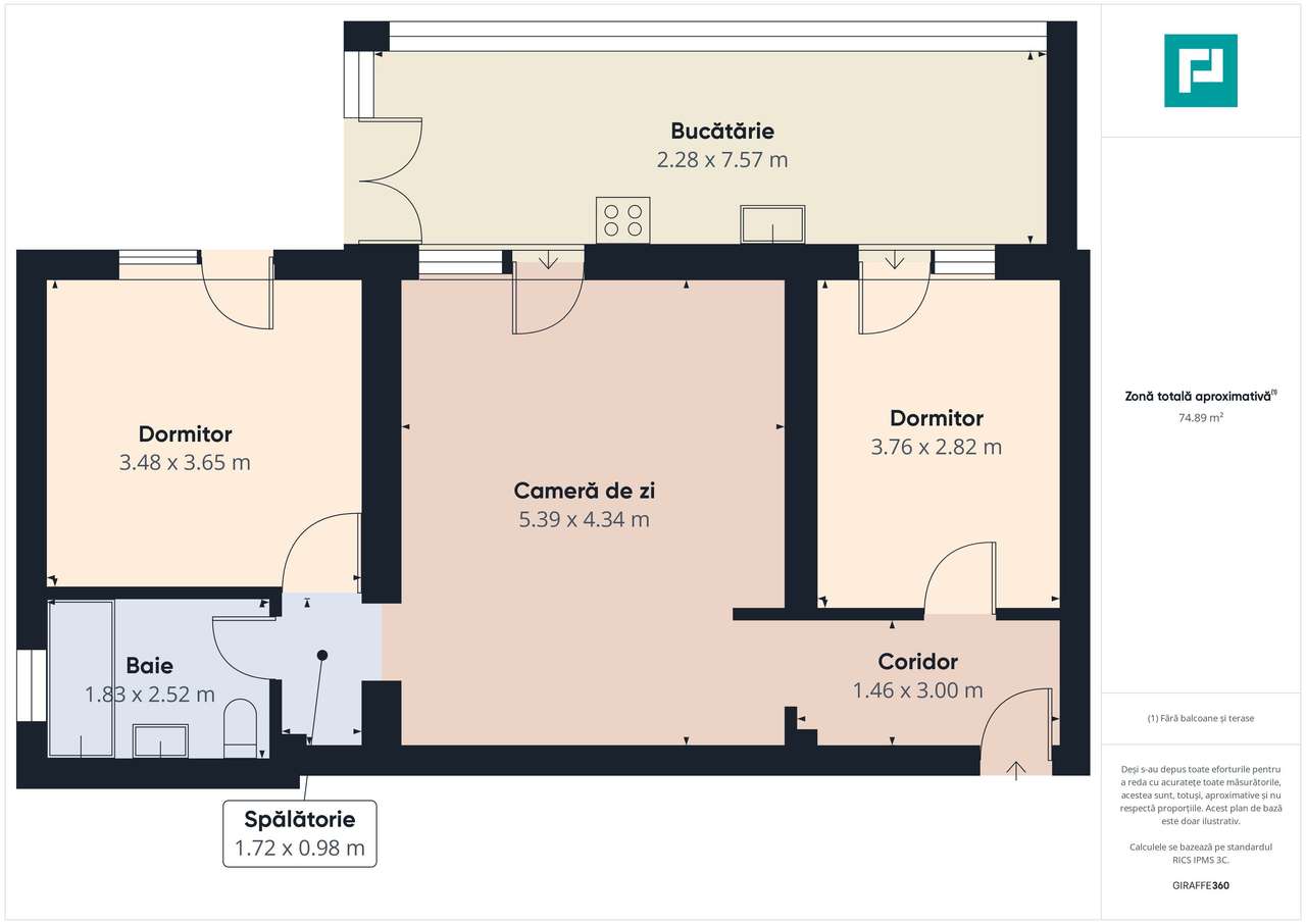 Apartament modern cu 3 camere și curte privată generoasă – Dumbrăvița — fotografia 3