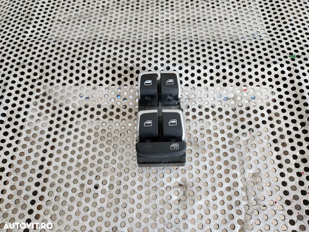 Butoane Geamuri Electrice Stanga Fata Audi A8 4H D4 An 2010-2011-2012-2013-2014-2015-2016-2017 Volan Stanga Dezmembrez Audi A8 4H D4 3.0 Tdi Quattro Motor CDT Cutie MXU Volan Stanga - Dezmembrari Arad - 1