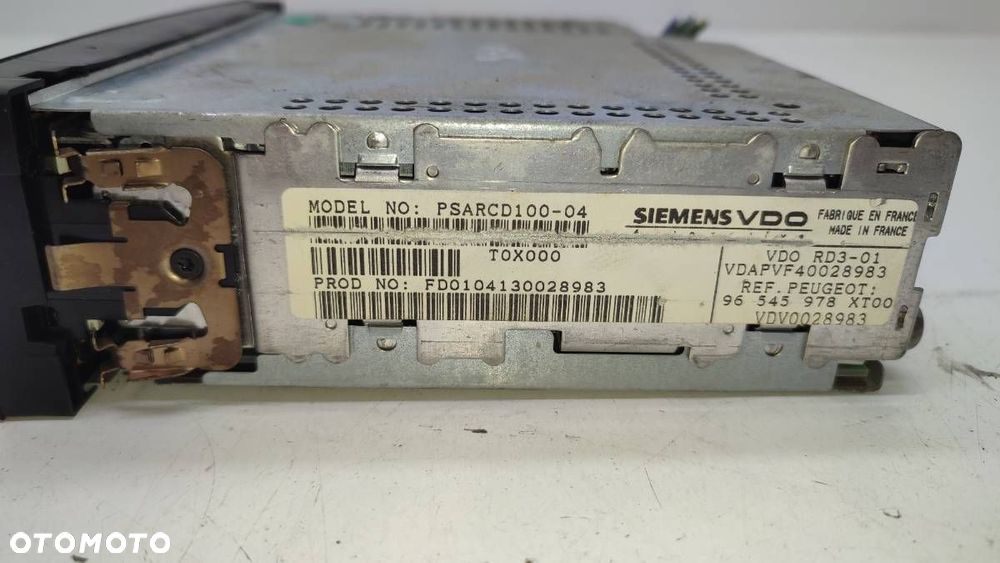 RADIO ODTWARZACZ CD PEUGEOT 307 - 3