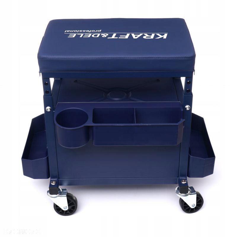 TABORET STOŁEK WARSZTATOWY NA KÓŁKACH 1X SZUFLADA SCHOWEK 3X PÓŁKI KD10761 - 10