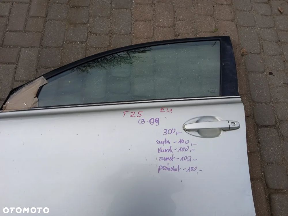 KLAMKA ZEWNĘTRZNA DRZWI LEWY PRZÓD TOYOTA  AVENSIS 03-09 T25 EUROPA