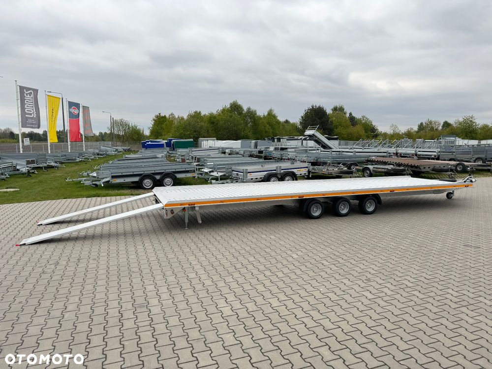 Gromex laweta aluminiowa | 850x210cm | DMC 3500kg | platforma na 2 auta | 3 osie AL-KO | OŚWIETLENIE LED - 36