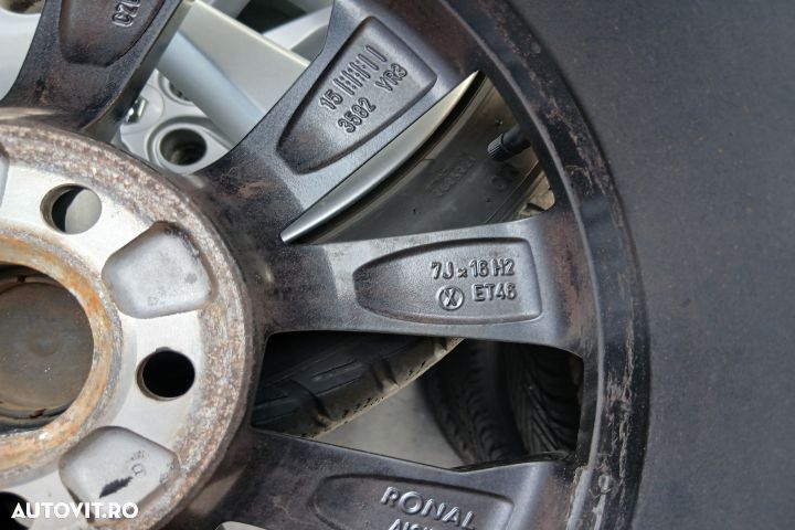 Jante aliaj cu anvelope 16 - set 6V0601025F 215/45 R16 7JX16H2 ET46 6 - 7