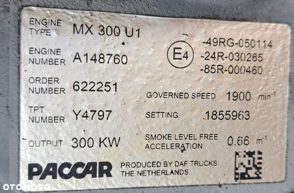 KPL SILNIK MX 340 U1 DAF XF CF 105 410/460/510KM - 8