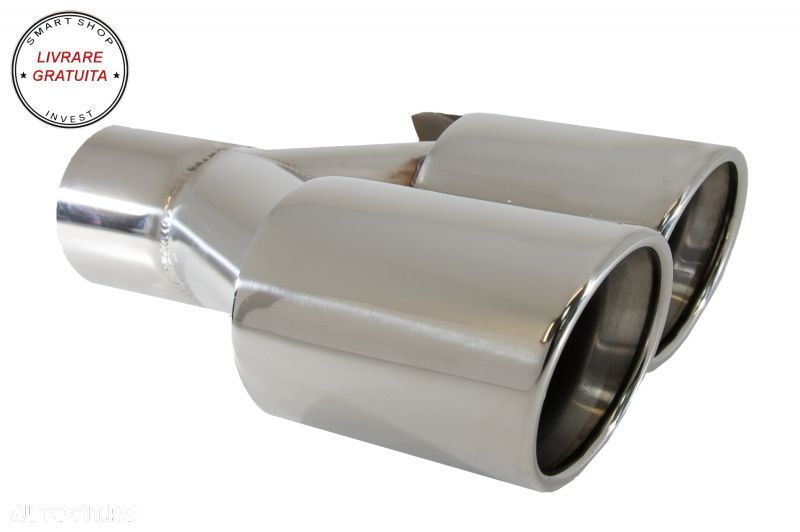 Bara Fata Bara Spate cu Praguri Laterale si Ornamente Evacuare crom BMW Seria 5 F1- livrare gratuita - 13