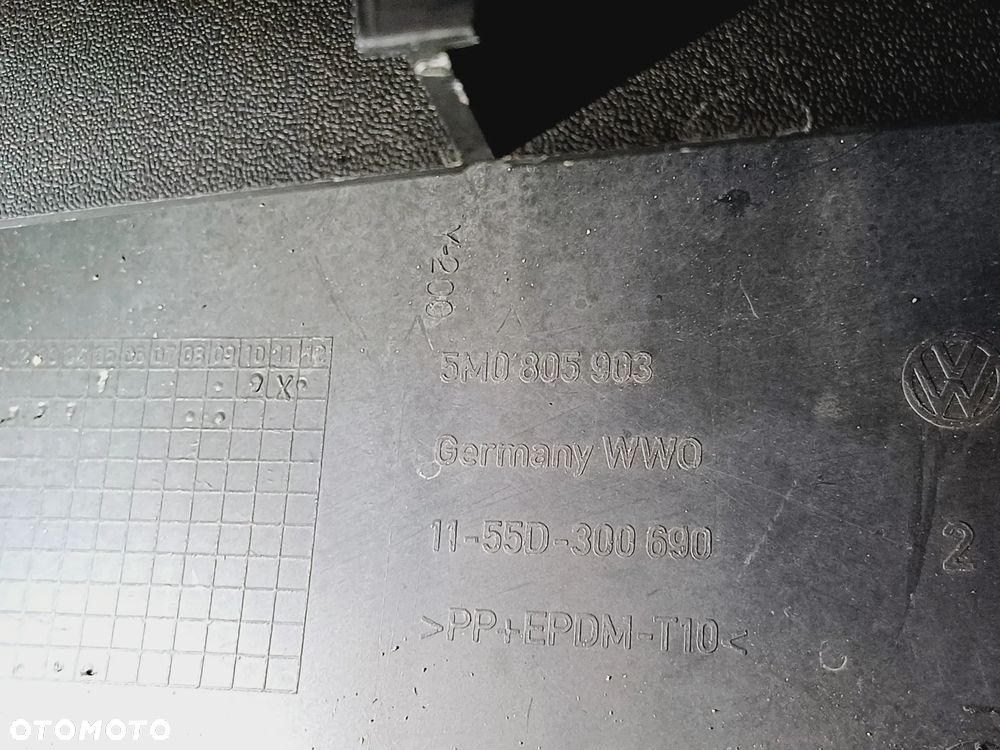 ZDERZAK PRZÓD PRZEDNI POD XENON VW GOLF V PLUS LAK. L041 5M0805903 NR8 - 6