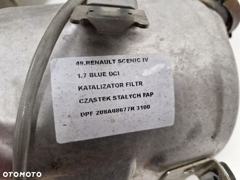 RENAULT SCENIC IV 1.7 BLUE DCI KATALIZATOR FILTR CZĄSTEK STAŁYCH FAP DPF 208A08677R - 4