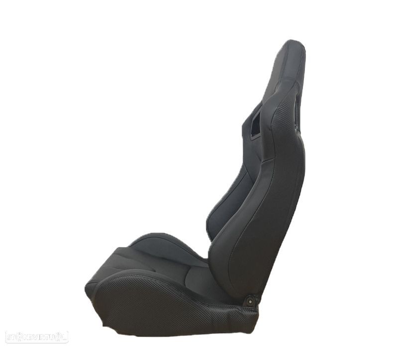 BANCO SEMI BAQUET TIPO RS EM PELE PRETA - 3