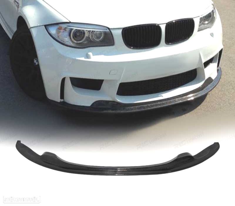 SPOILER LIP FRONTAL BMW E82 E88 1M 12- CARBONO - 1