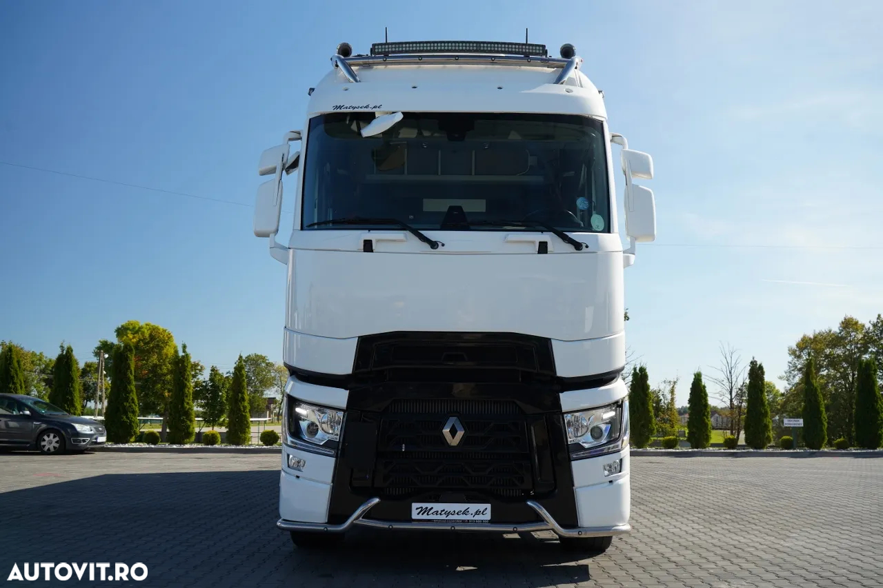 Renault T 440 / 6X2 / SOLO / CORTINĂ 9.5 M / I-PARK COOL / RIDICABIL / JANTE DIN ALIAJ / PUNȚĂ RIDICABILĂ - 8