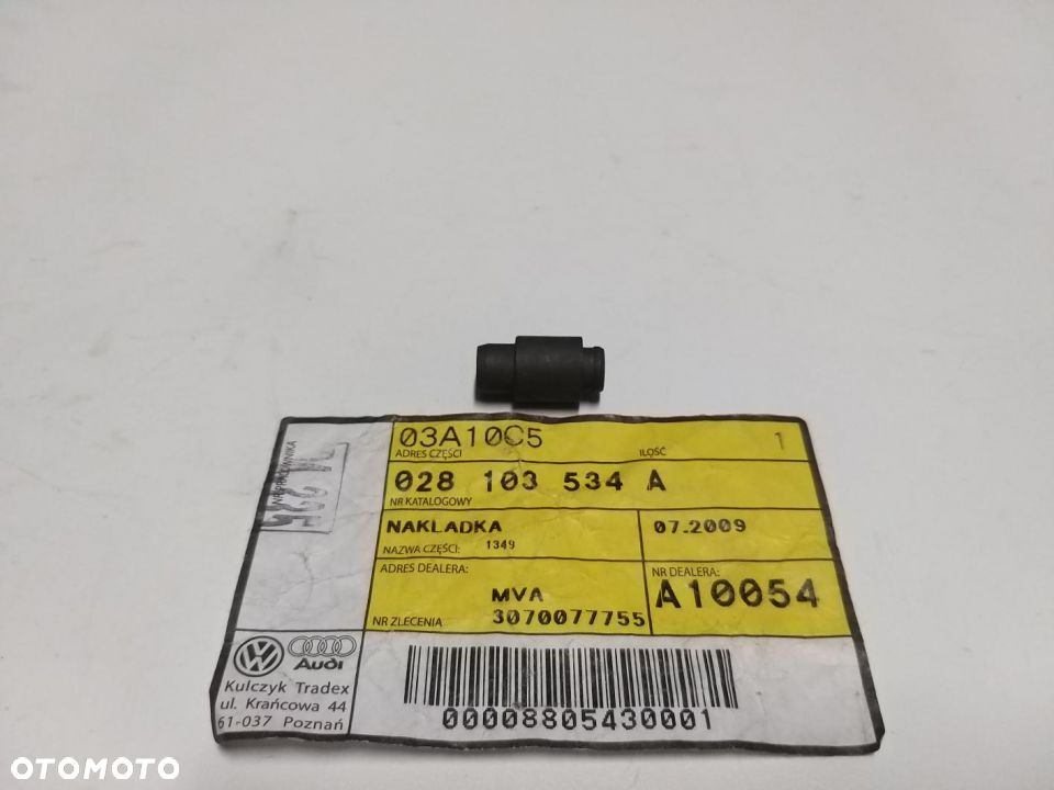 NAKŁADKA zaślepka NASADKA ŚRUBY ODPOWIETRZNIKA  VW AUDI EuroVan Golf Jetta Passat Golf  Cabrio 92-2002  028103534A - 1