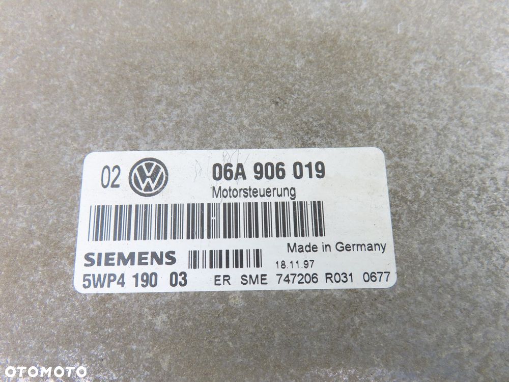 STACYJKA STEROWNIK VW GOLF IV 1.6 06A906019 5WP419003 1C0962258E - 10