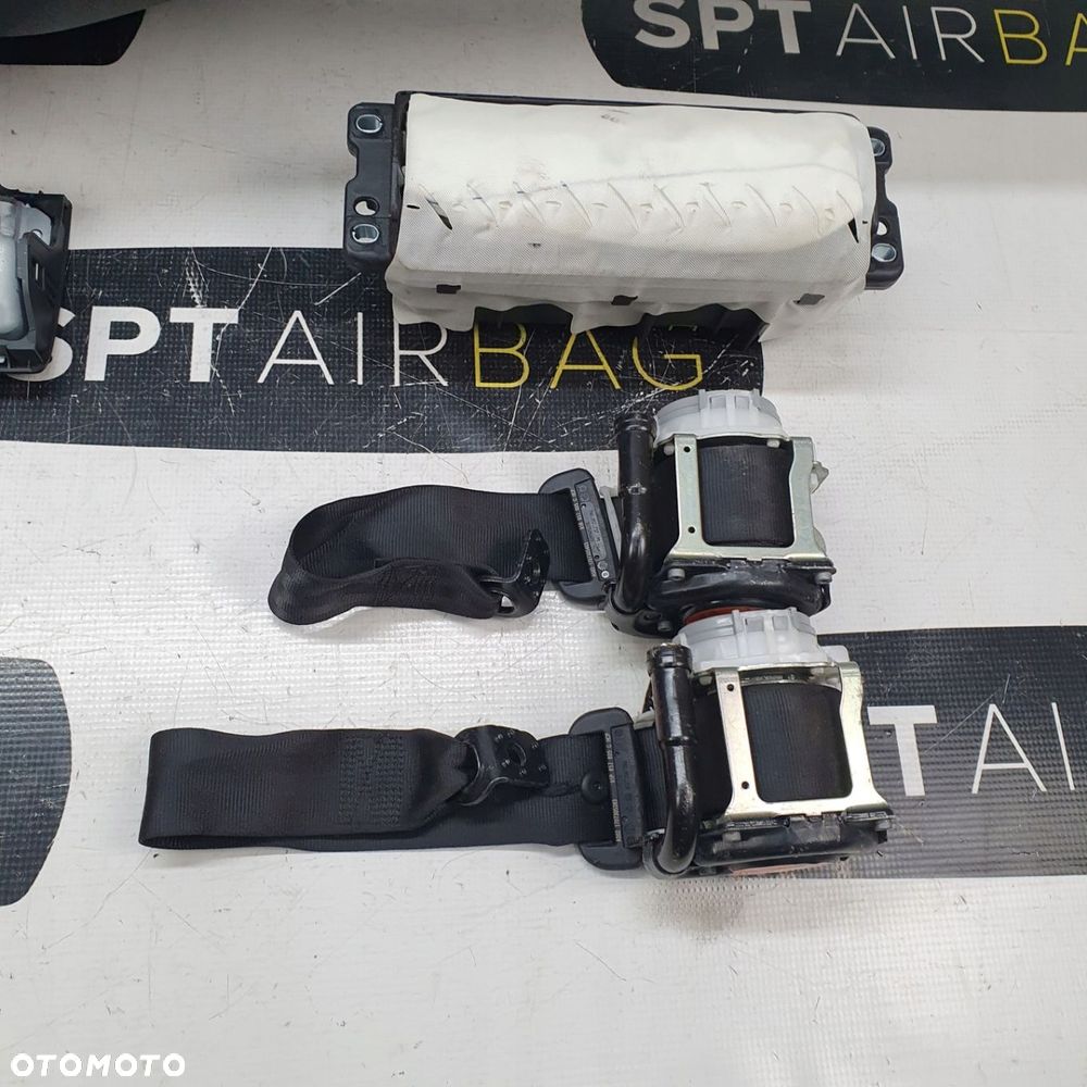 VW TOUAREG 7P II 2 DESKA ROZDZIELCZA KONSOLA KOKPIT PULPIT PODUSZKI AIRBAG AIR BAG PASY KIT SET - 9