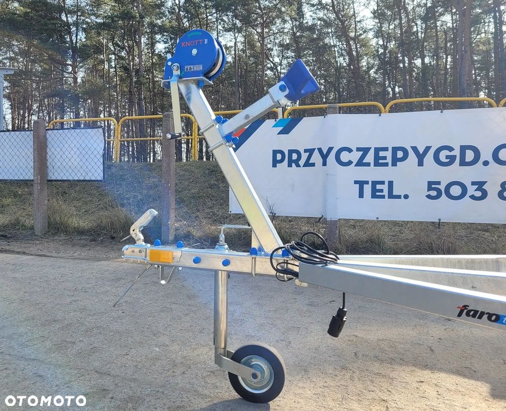 Faro Przyczepa podłodziowa AQUA 5,2m lekka pod łódź płozy obite materiałem - 3