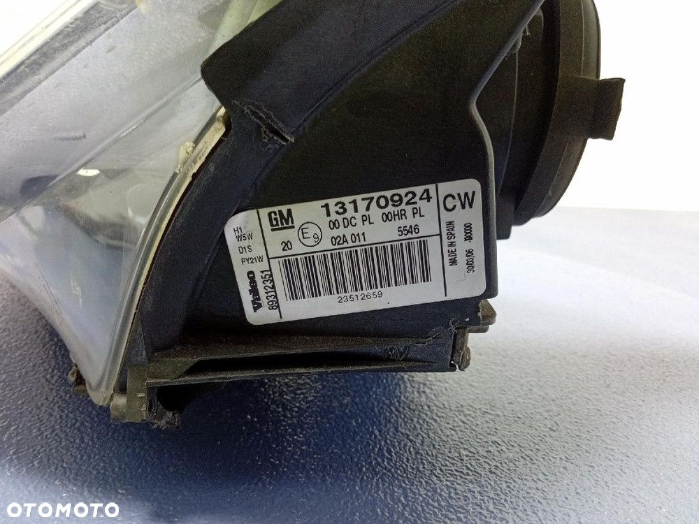 OPEL VECTRA C LIFT 05- REFLEKTOR LEWY XENON EU 13170924 - 7