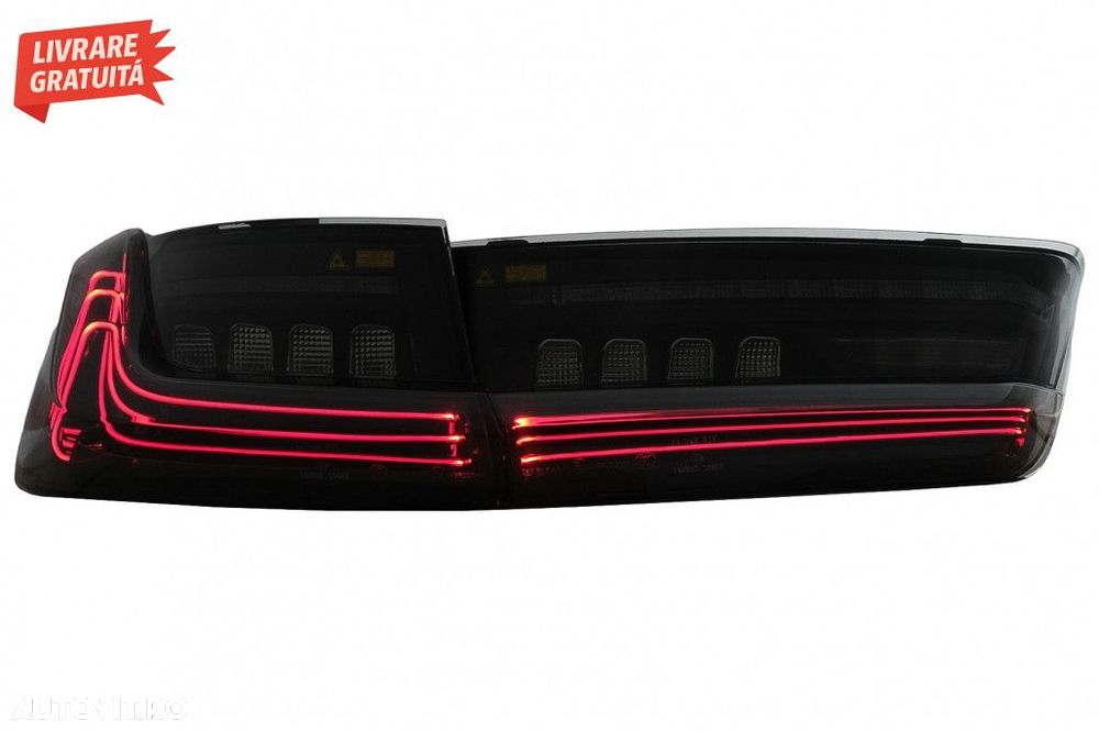 Stopuri LED BMW Seria 3 G20 Sedan (2018-2022) Aspect Laser Negru - 5