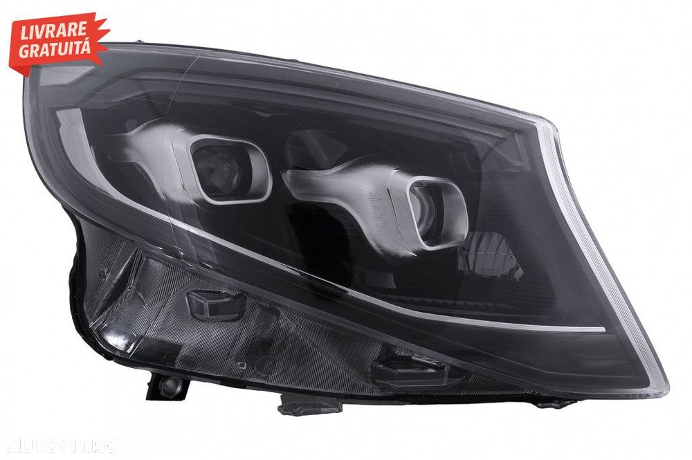 Faruri Full LED Mercedes V-Class W447 (2014-2023) Negru - 2