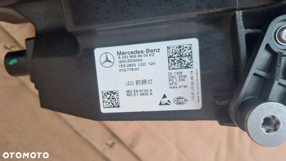 MERCEDES EQB EQB LEWA LAMPA FULL LED UŻYWANA A2439068900 - 6