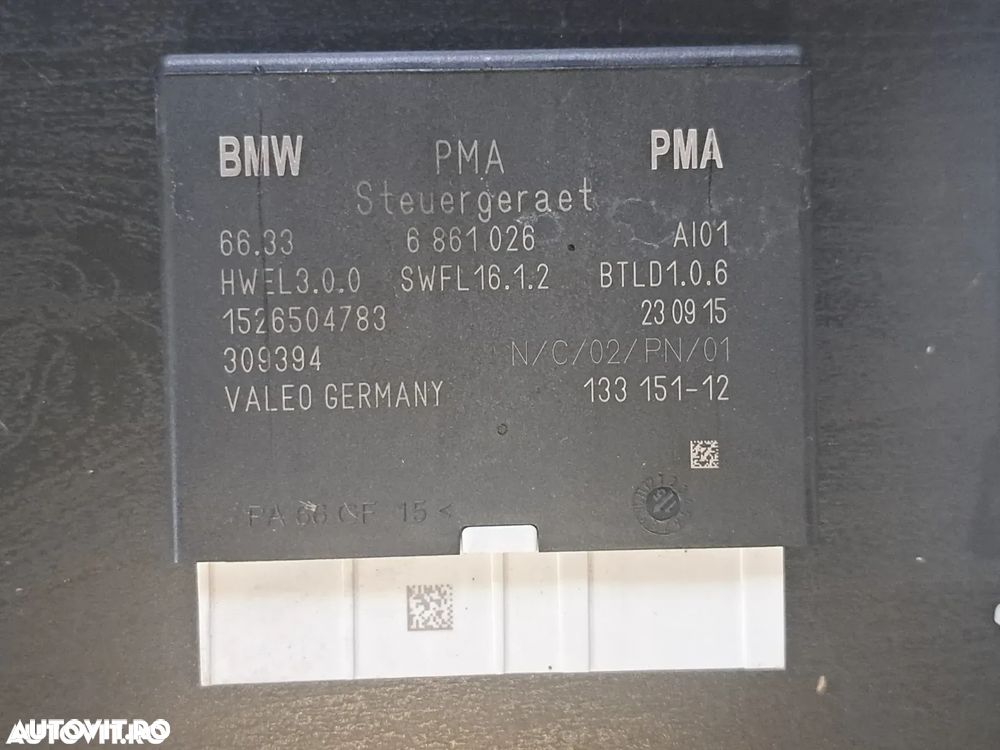 Unitate control ECU modul PMA asistenta parcare Suport carcasa modul PMA Original BMW F45 F46 I01 F48 F25 F26 F15 M F85 F16 M F86 F56 F55 F54 F57 - 2
