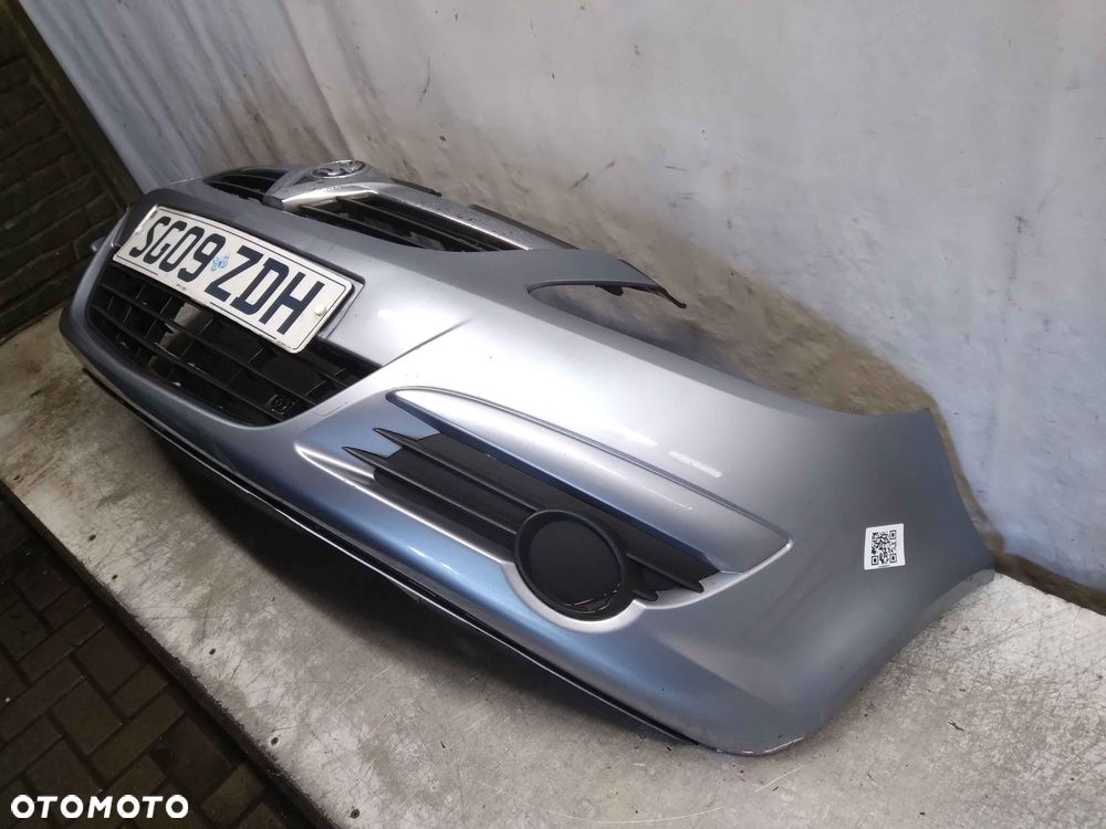^ ZDERZAK PRZÓD PRZEDNI OPEL CORSA D Z163 SZARY - 3