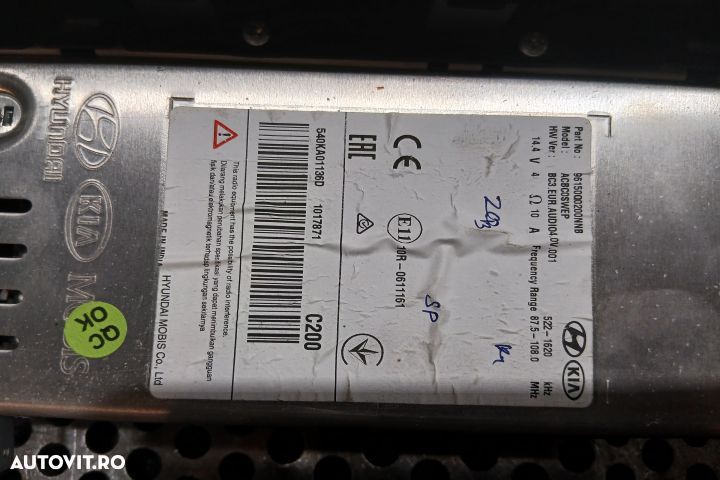 Radio cd 96150-Q0200 96150-Q0200 Hyundai i20 3 [2020 - 2022] Hatchbac - 4