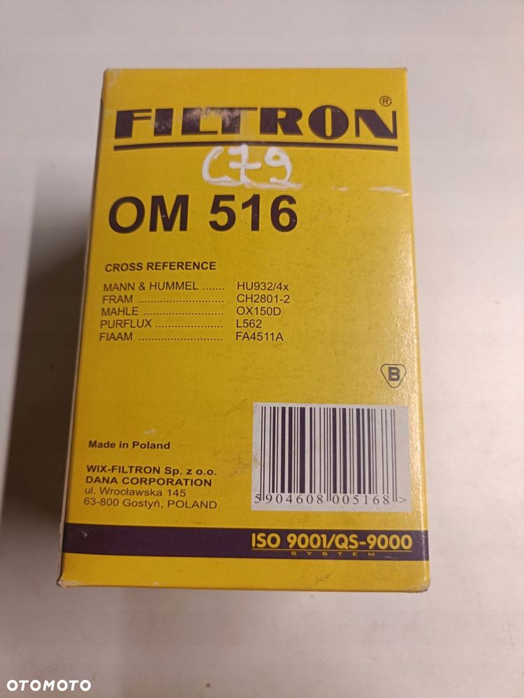 FILTR OLEJU Mercedes LK/LN2 LP MK NG O T2/L T2/LN1 Unimog _ OM516 - 1