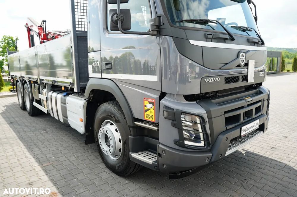 Volvo FMX 430 / LIVRARE - 7,15 M / HYVA HC-183 CUPĂ / ROTATOARE / FURCĂ PENTRU PALEȚI / TELECOMANDĂ - 14