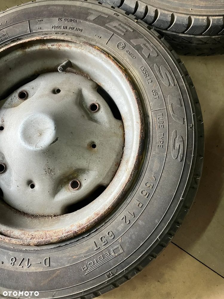 KOŁA FELGI CYTRYNKI FIAT 126P MALUCH DWIE SZTUKI Z OPONAMI DĘBICA D178 - 5