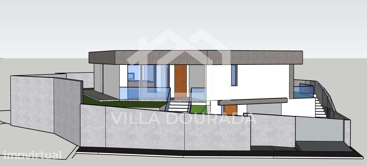 Moradia T3 com Arquitetura Moderna, Garagem e Jardim -Vila Maior Sant - Grande imagem: 2/20