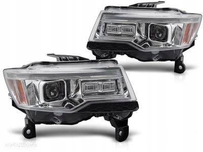 Lampy Reflektory Chrysler Jeep Grand Cherokee 14-21 Xenon Led Chrom Seq Hid - 1