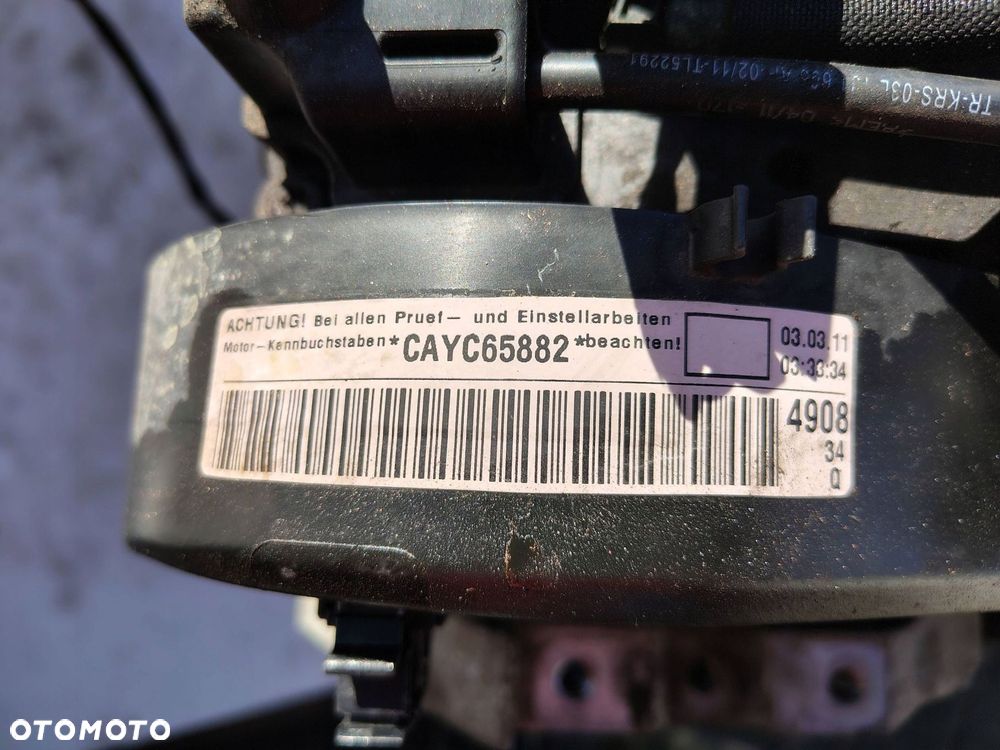 SILNIK KOMPLETNY CAY CAYC BEZ NASTAWNIKA VOLKSWAGEN GOLF 6 VI 1.6 TDI 86TYŚ - 2