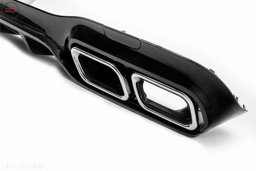 Difuzor Bara Spate Mercedes E-Class W213 S213 Sport Line (2016-2019) Negru Lucios- livrare gratuita - 5