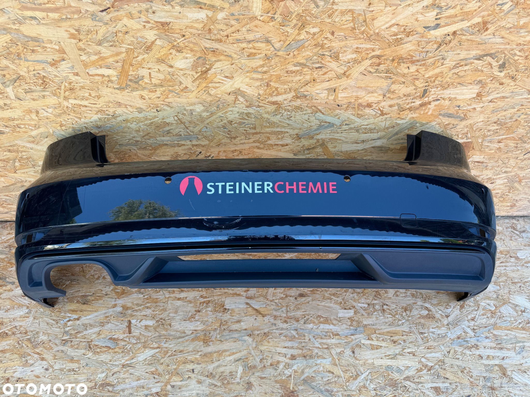 ZDERZAK TYŁ TYLNI AUDI A3 8V5 SEDAN LIFT DYFUZOR SPOILER CZARNA LISTWA 8V5807511F 8V5807521AE ORYGINAŁ - 1