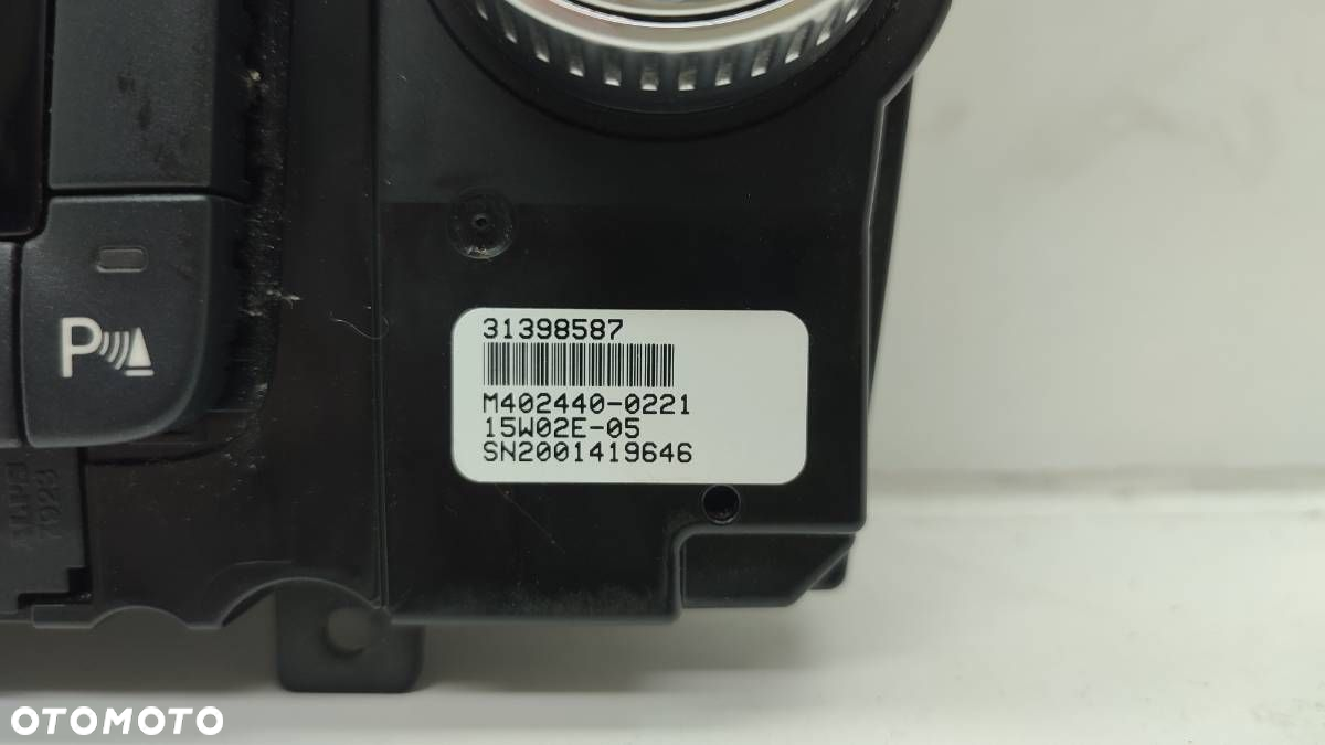 PANEL STEROWANIA NAWIEWU KLIMATYZACJI VOLVO XC60 I V60 S60V70 S80 31398587 - 4