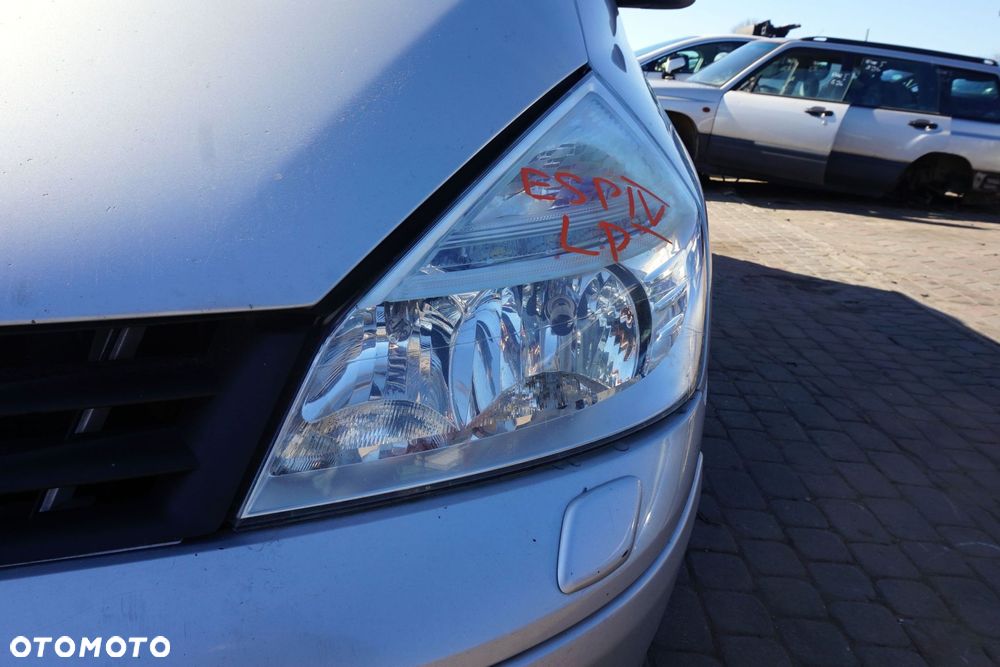 MASKA ZDERZAK BŁOTNIKI LAMPY ESPACE GRAND IV PH2 LIFT TED69  RENAULT 2006-2010 SREBRNY PRZÓD KOMPLETNY - 20