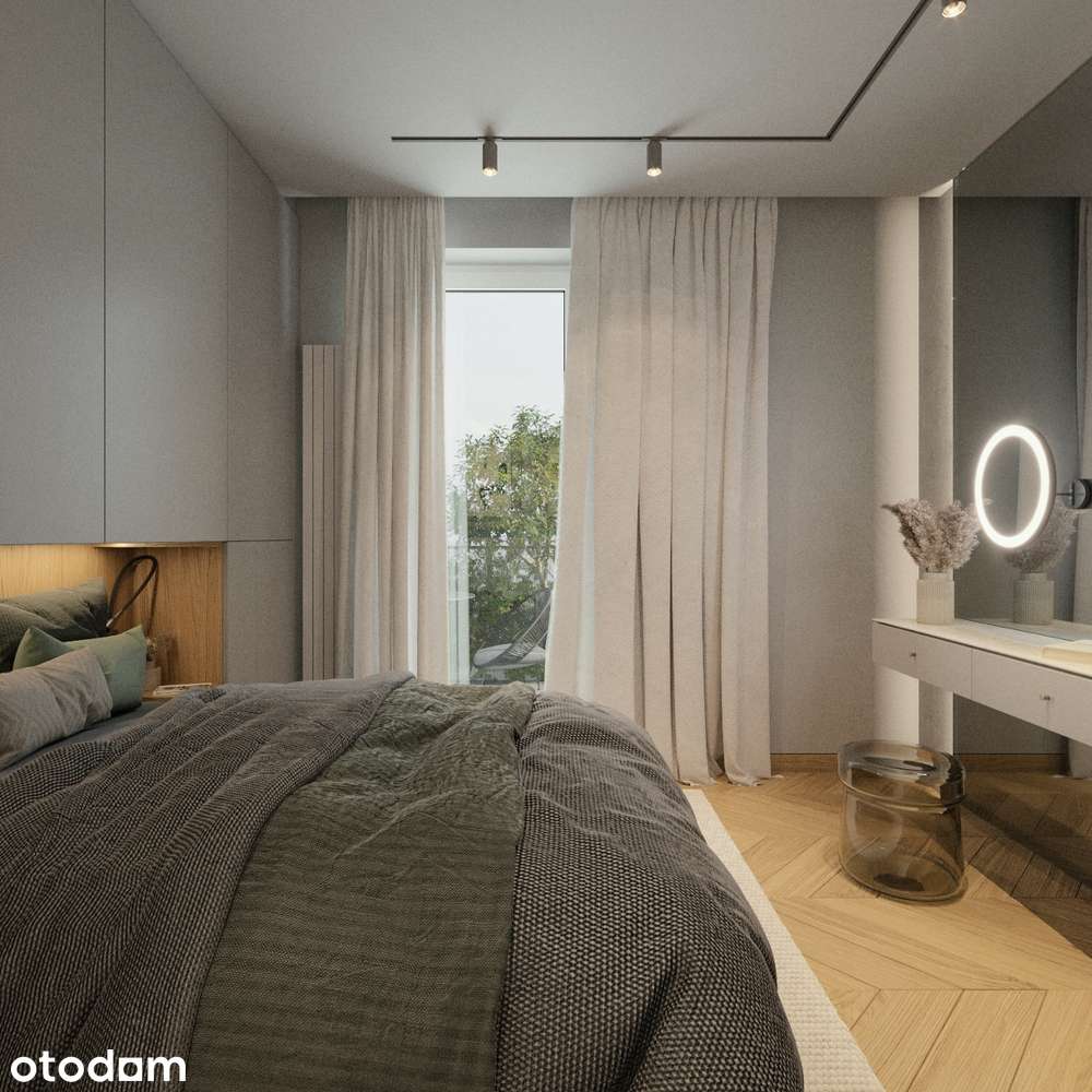 Mieszkanie M1, 50,19m2 Projekt Pawia Kielce, duże balkony