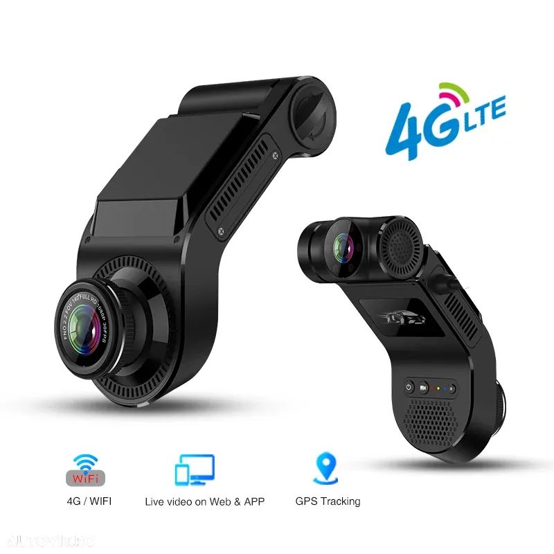 Camera auto DVR STAR T5 cu GPS Tracker si Cloud pentru flota, 4G, FHD, Night vision, Camera IR pentru interior, Wi-Fi, SOS - 1