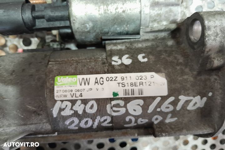 Electromotor 02Z911023P 02Z911023P Volkswagen VW Golf 6 [2008 - 2015] - 4